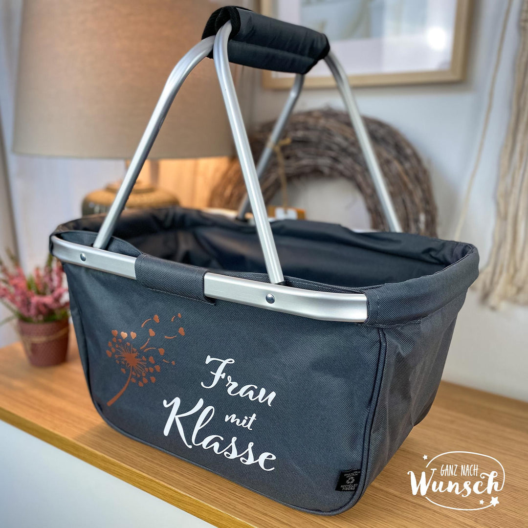 Einkaufskorb als Geschenk für die Lehrerin