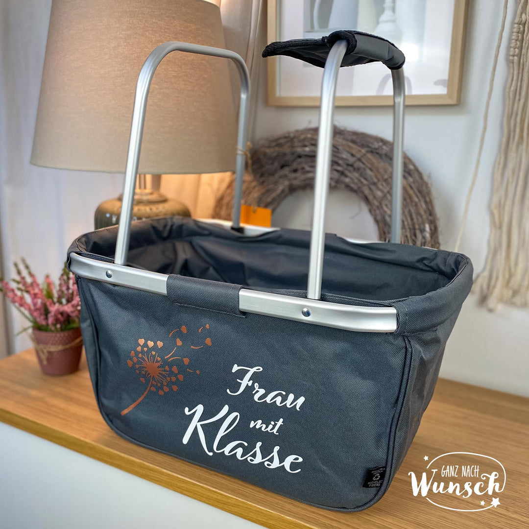 Einkaufskorb als Geschenk für die Lehrerin