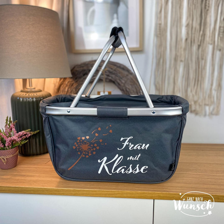 Einkaufskorb als Geschenk für die Lehrerin