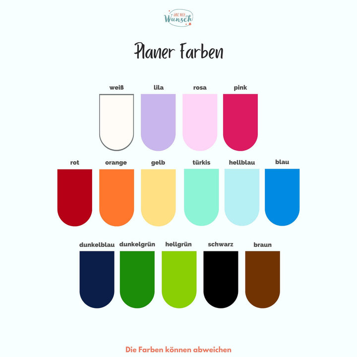 Budgetplaner A6 mit Blumenkranz und Initiale