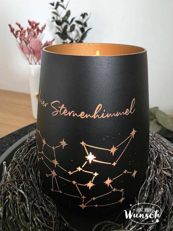 Personalisiertes Windlicht – Jubiläum, Gravur