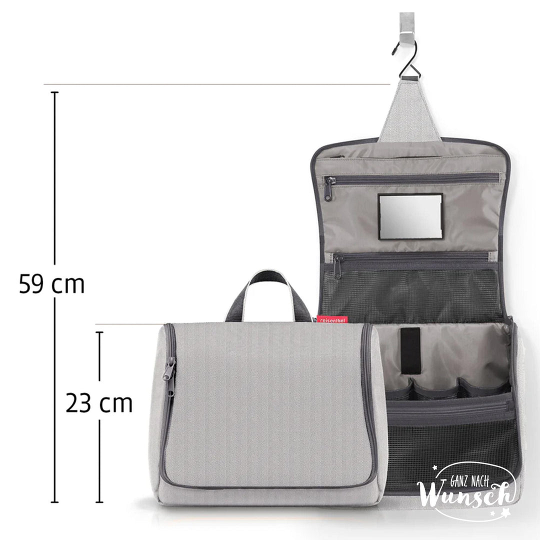 Reisenthel toiletbag mit Namen und Herz