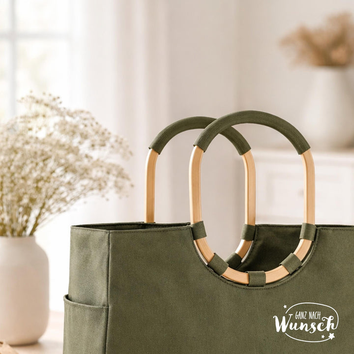 Reisenthel loopshopper L mit Blumenkranz und Initiale