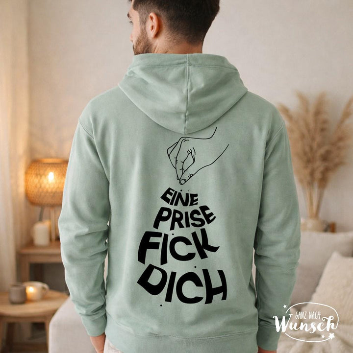 Herren-Hoodie „Eine Prise F*ck Dich“