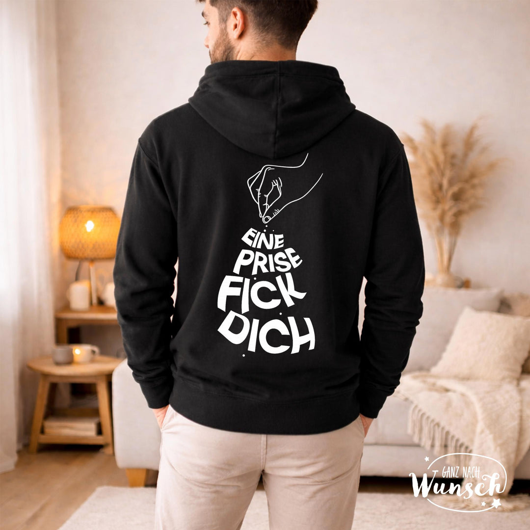 Herren-Hoodie „Eine Prise F*ck Dich“
