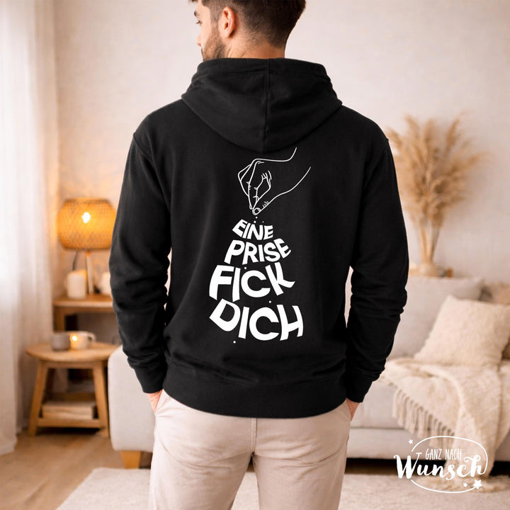 Herren-Hoodie „Eine Prise F*ck Dich“