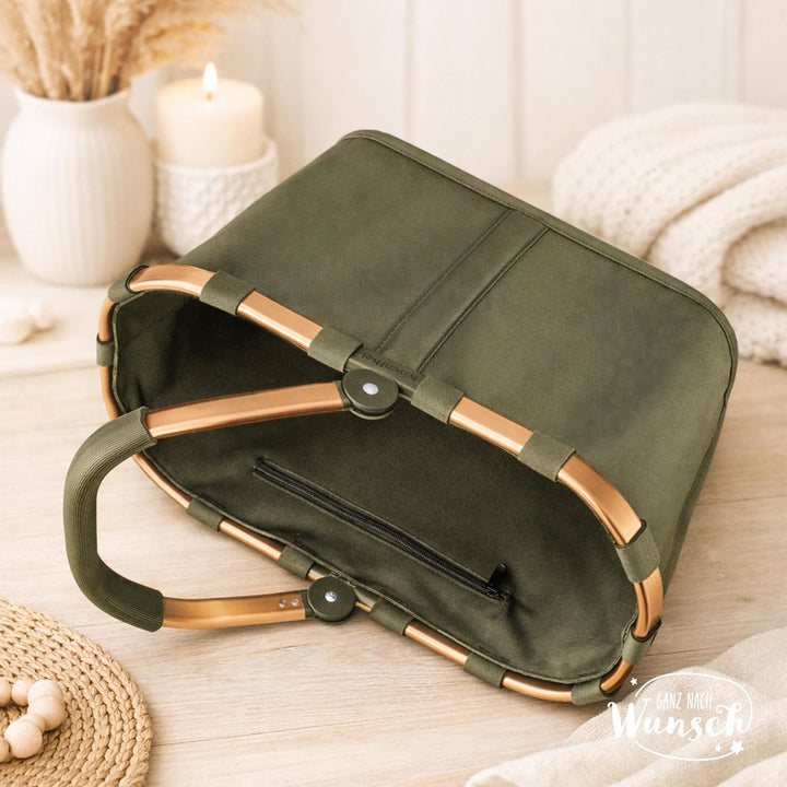 Reisenthel Carrybag personalisiert – Einkaufskorb mit Stickerei