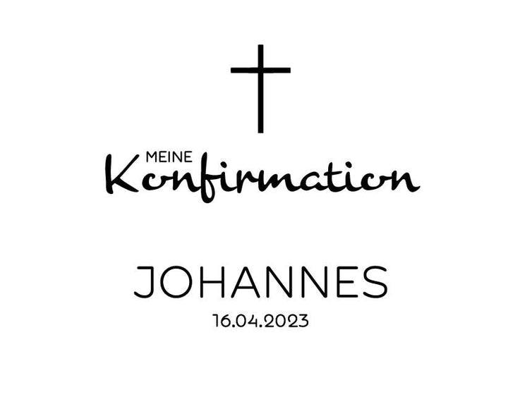 Windlicht aus Kristallglas mit Kreuz-Gravur