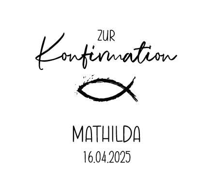 Windlicht aus Kristallglas mit Fischsymbol-Gravur