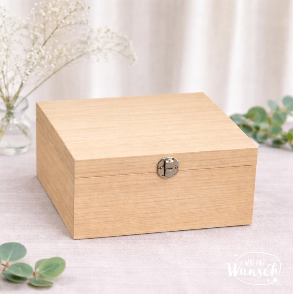 Holzkiste Tierpfote – Erinnerungsbox zur Tiertrauer
