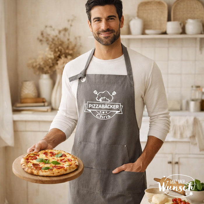 Schürze Pizzabäcker – Personalisiert mit Namen