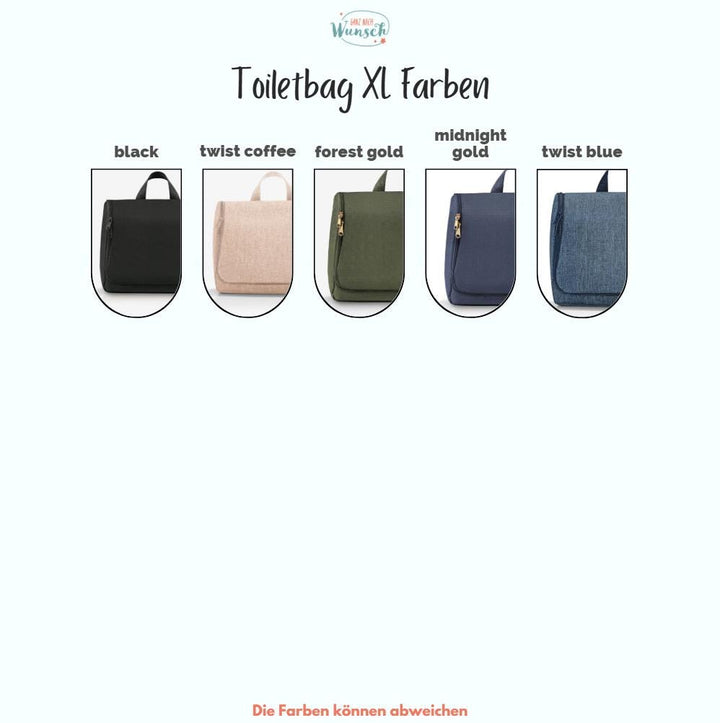 Reisenthel toiletbag mit Namen und Herz