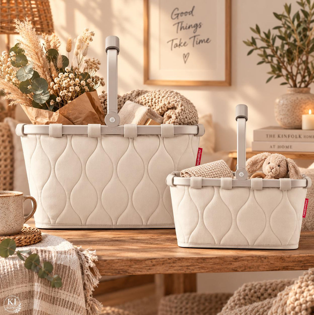 Reisenthel Carrybag Puffer Stone – Einkaufskorb Beige