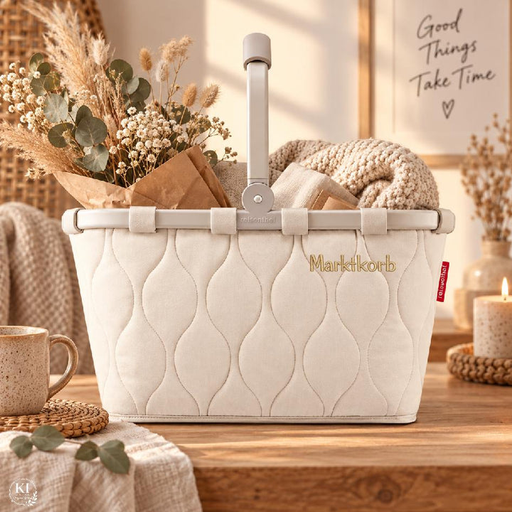 Reisenthel Carrybag Puffer mit Namen bestickt – einzeln oder als Mama-Kind-Set