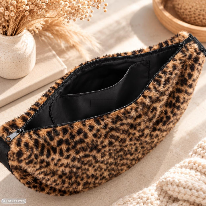 Reisenthel Moonbag S „Leo Fake Fur“ mit Namensstick – Bild 4