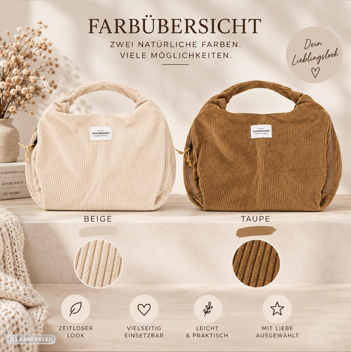 XXL Cord-Shopper mit Namensstick – Bild 5