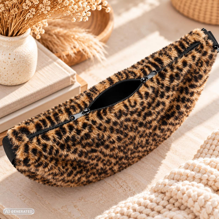 Reisenthel Moonbag S „Leo Fake Fur“ mit Namensstick – Bild 5