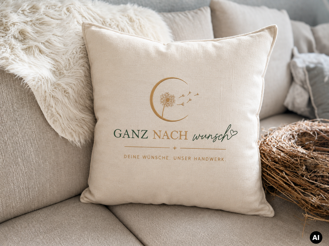 Kissen selbst gestalten mit Foto & Wunschtext