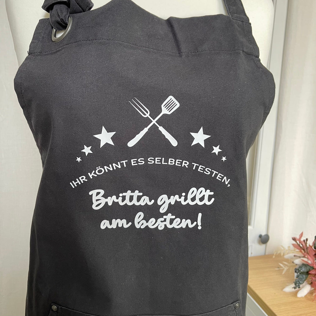 Kochschürze mit Namen – personalisiert