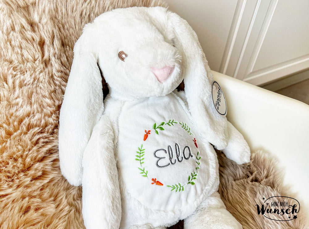 Kuschelhase mit Namensstickerei – Ansicht 2
