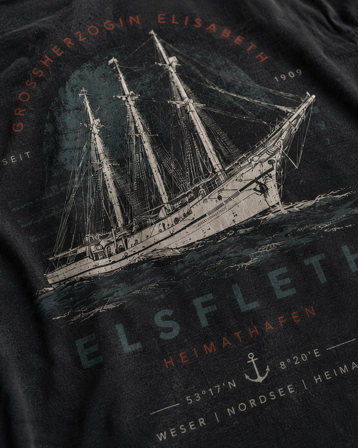 T-Shirt Großherzogin Elisabeth Elsfleth Vorder- und Rückansicht Mockup Übersicht
