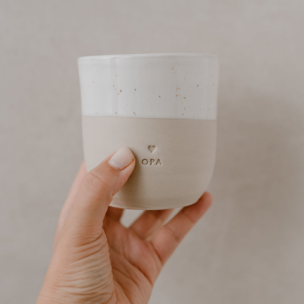 Eulenschnitt - Opa - Becher