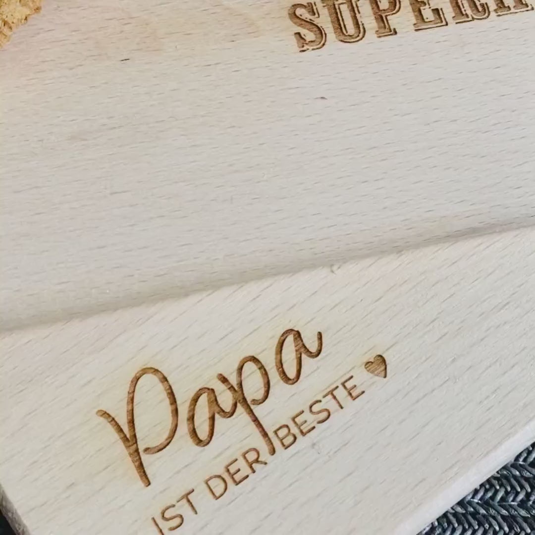 Frühstücksbrettchen Holz | Schneidebrett | Holzbrett | Geschenk für Mann | Geburtstagsgeschenk | Papa | Weihnachtsgeschenk Opa Oma
