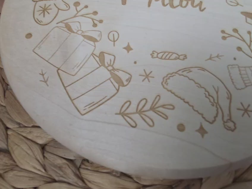Frühstücksbrettchen | Baby Geschenk | Frühstücksbrett | Brettchen personalisiert | Weihnachtsgeschenk | Holzbrettchen | Brotzeitbrett