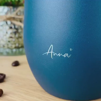 Kaffeebecher für Kaffee to go mit verschließbarem Deckel - Thermobecher für Unterwegs - Isolierbecher