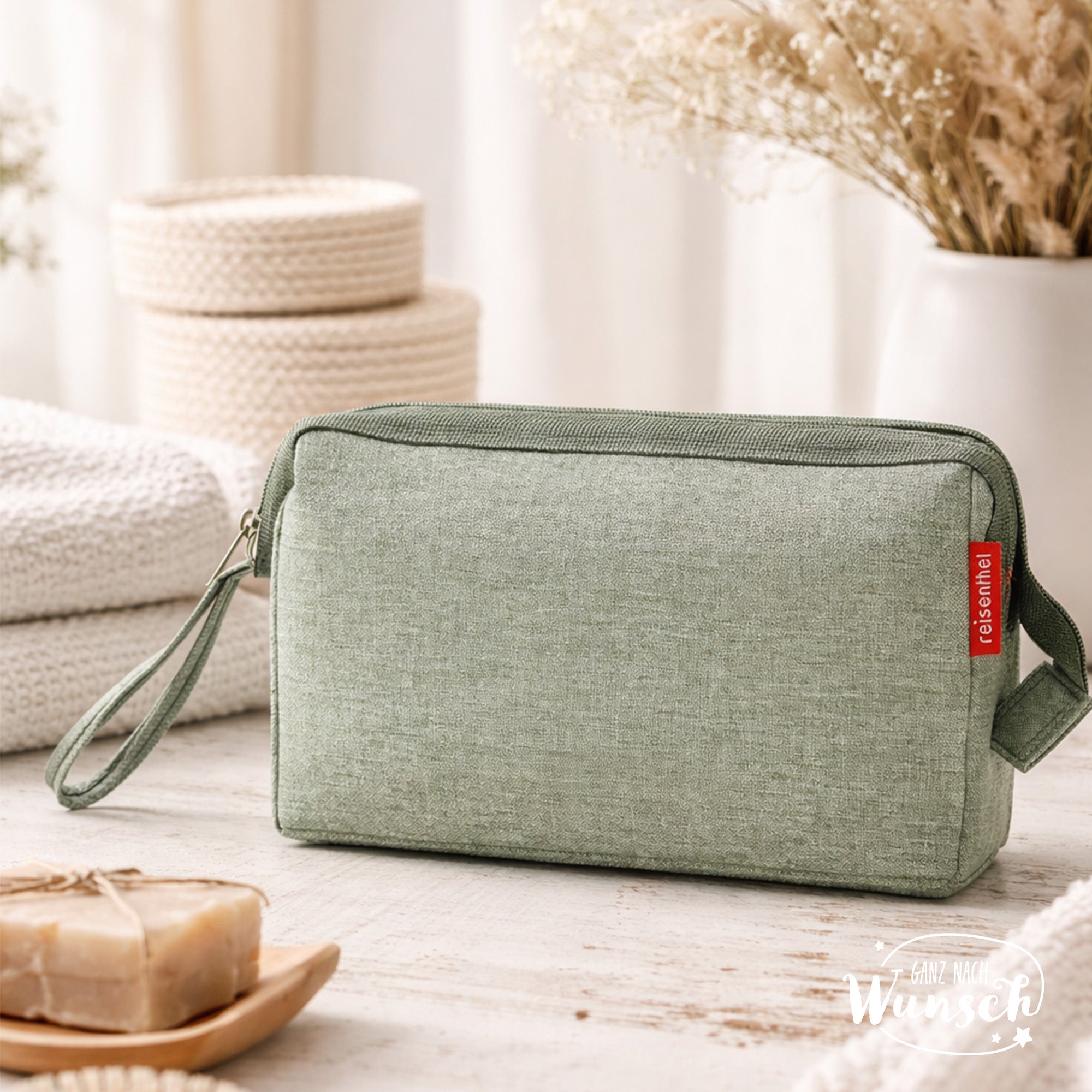 Kosmetiktasche | Personalisierter Kosmetikbeutel | Kulturbeutel | Schminktasche | Reisenthel | für die Reise | Geschenk Reise