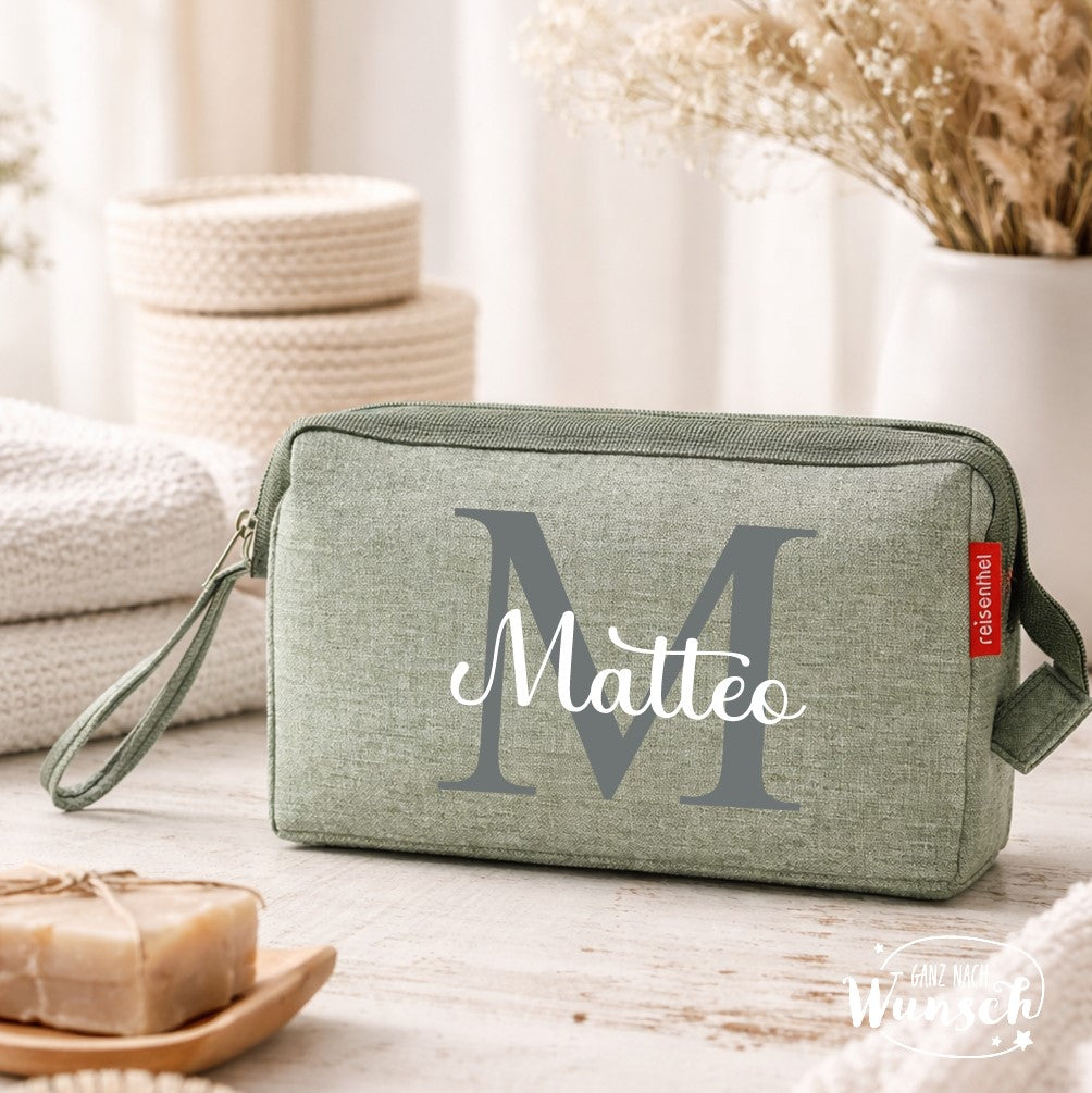 Kosmetiktasche | Personalisierter Kosmetikbeutel | Kulturbeutel | Schminktasche | Reisenthel | für die Reise | Geschenk Reise