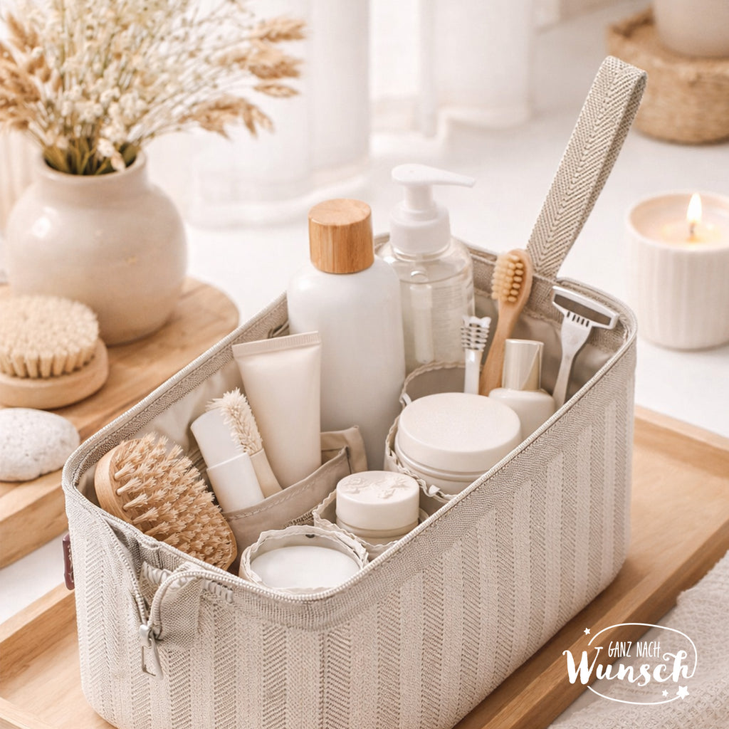 Kosmetiktasche | Personalisierter Kosmetikbeutel | Kulturbeutel | Schminktasche | Reisenthel | für die Reise | Geschenk Reise