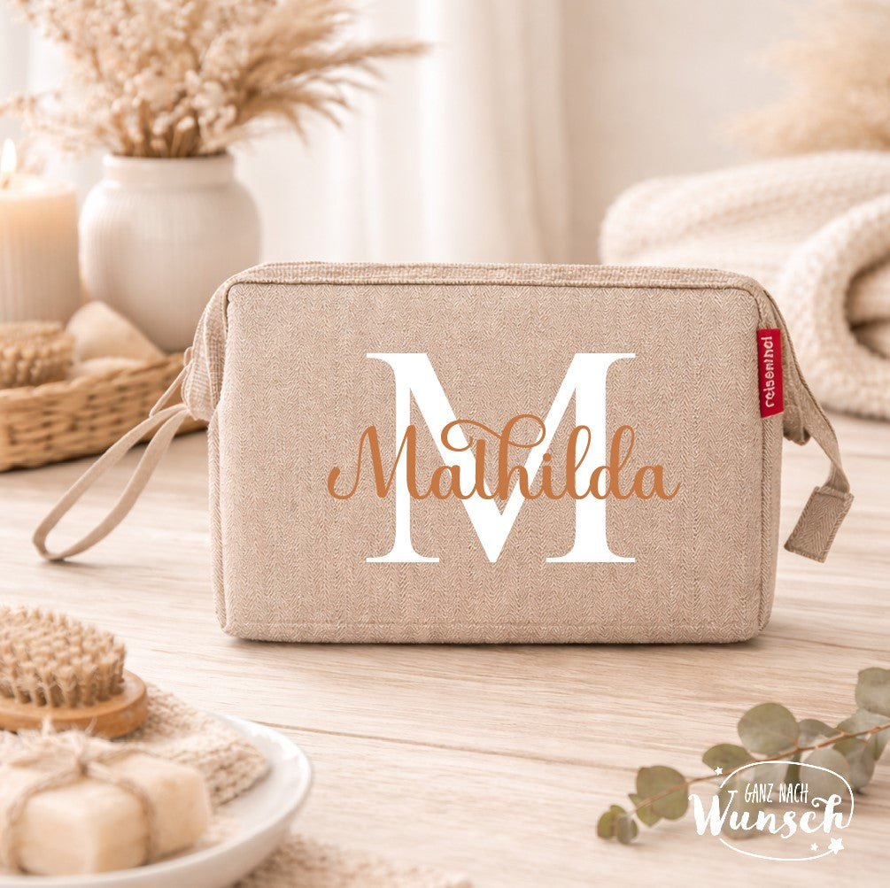 Kosmetiktasche | Personalisierter Kosmetikbeutel | Kulturbeutel | Schminktasche | Reisenthel | für die Reise | Geschenk Reise