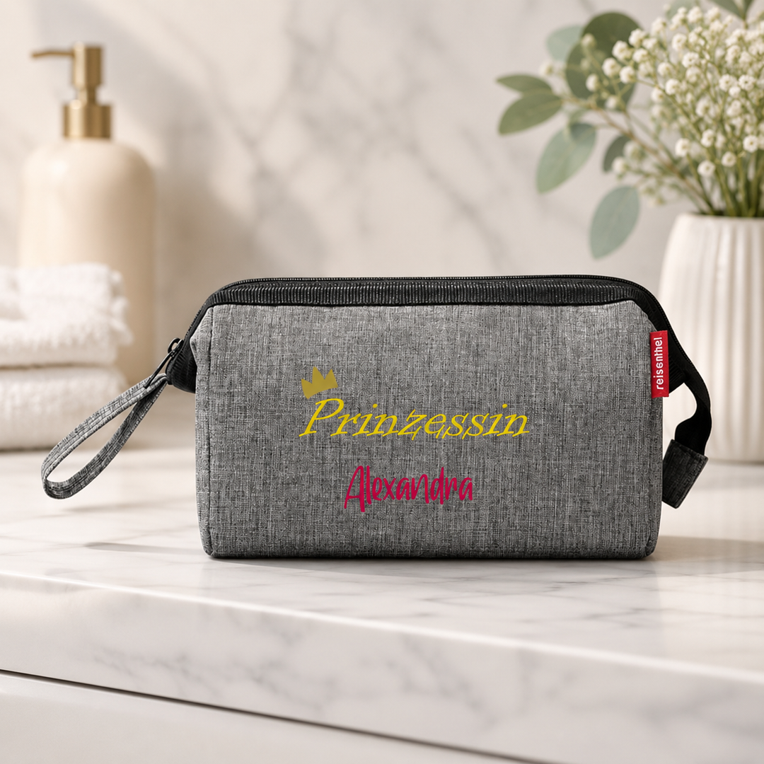 Reisenthel Kosmetiktasche personalisiert „Prinzessin“ mit Namen – Travel Cosmetic