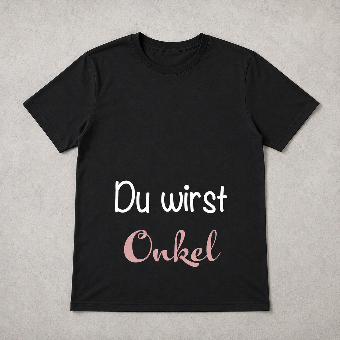 T-Shirt „Du wirst Onkel“ – Schwangerschaft verkünden – Geschenk Bruder