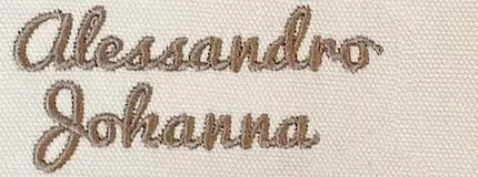 Stickschrift 11: Surf Script